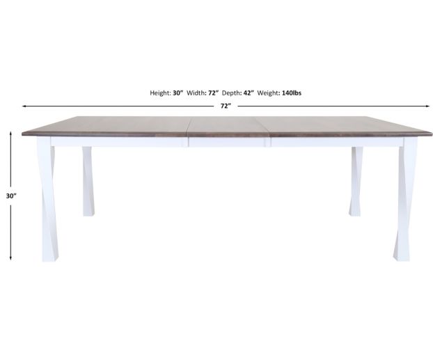 Archbold Furniture Emmett Table Top and Base large image number 5
