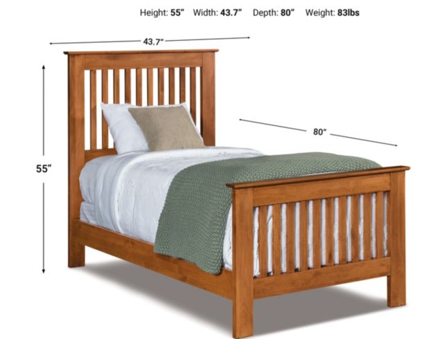 Archbold Furniture Shaker Twin Bed large image number 2
