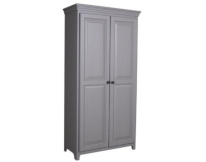 Archbold Furniture Tall 2-Door Gray Storage Pantry