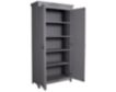 Archbold Furniture Tall 2-Door Gray Storage Pantry small image number 3