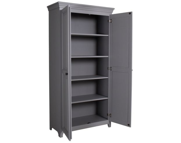 Archbold Furniture Tall 2-Door Gray Storage Pantry large image number 3