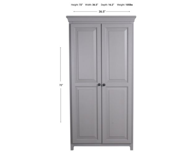 Archbold Furniture Tall 2-Door Gray Storage Pantry large image number 9