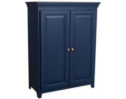 Archbold Furniture Short 2-Door Navy Storage Pantry