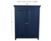 Archbold Furniture Short 2-Door Navy Storage Pantry small image number 8