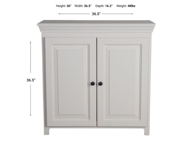 Archbold Furniture 2-Door White Storage Pantry large image number 6