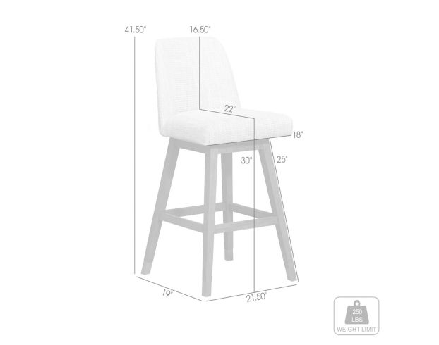 Armen Living Amelia Beige Barstool large image number 10