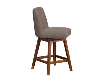 Armen Living Amelia Taupe Boucle Counter Stool