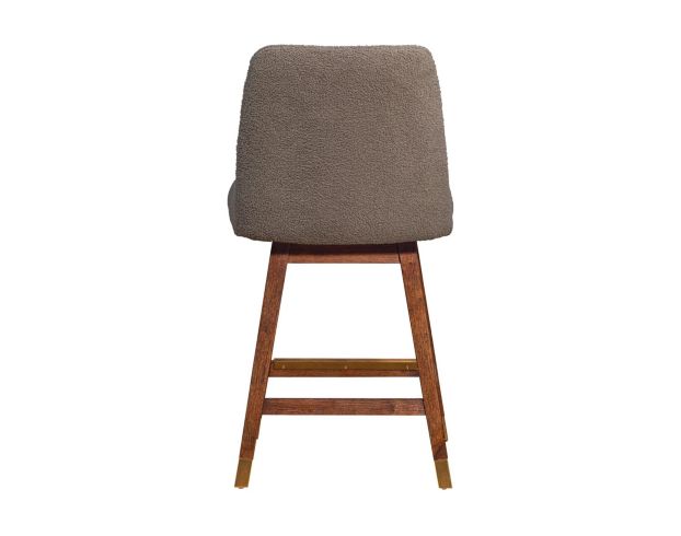 Armen Living Amelia Taupe Boucle Counter Stool large image number 4