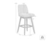 Armen Living Amelia Taupe Boucle Counter Stool small image number 10