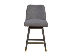 Armen Living Amelia Gray Boucle Counter Stool