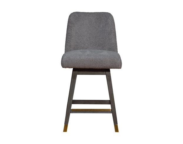 Armen Living Amelia Gray Boucle Counter Stool large image number 1