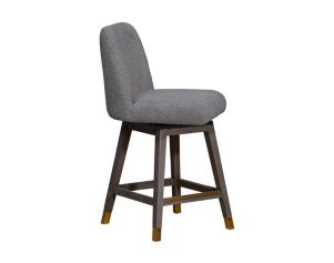 Armen Living Amelia Gray Boucle Counter Stool