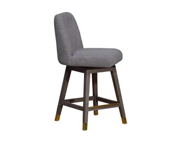 Armen Living Amelia Gray Boucle Counter Stool large image number 2