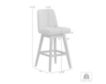 Armen Living Amelia Mocha Barstool small image number 11