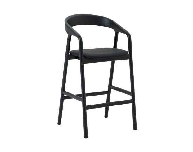 Armen Living Apache Black Oak Counter Stool large image number 2