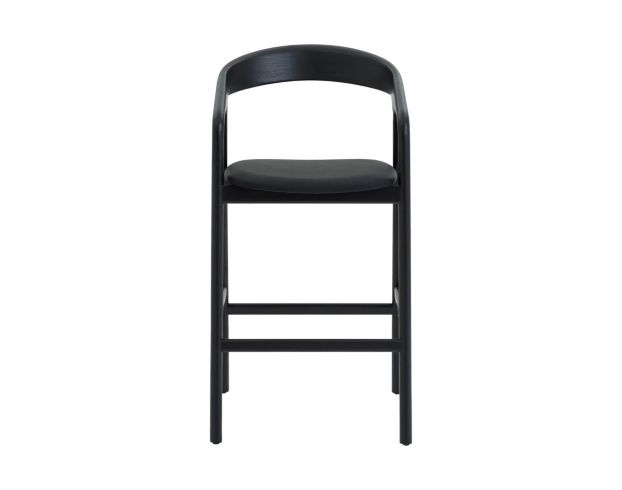 Armen Living Apache Black Oak Bar Stool large image number 1