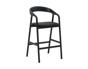 Armen Living Apache Black Oak Bar Stool