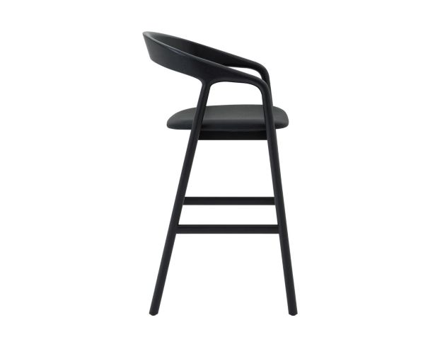 Armen Living Apache Black Oak Bar Stool large image number 3