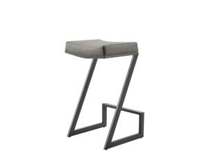 Armen Living Atlantis Gray Counter Stool