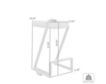 Armen Living Atlantis Gray Counter Stool small image number 12