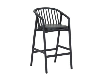 Armen Living Echo Black Barstool