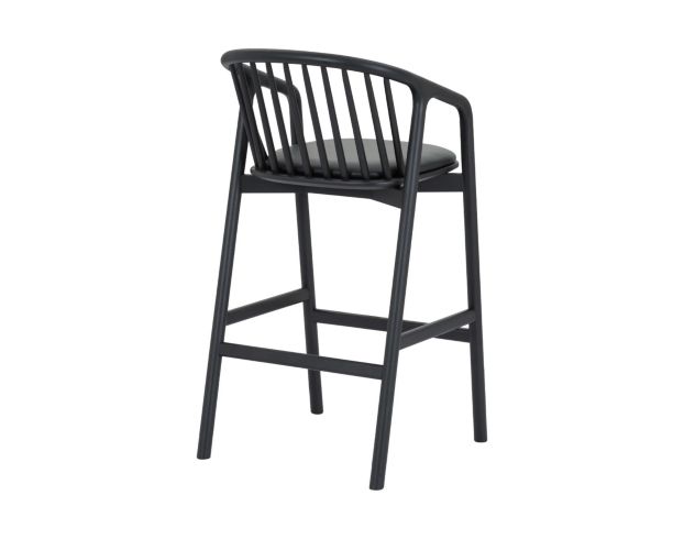 Armen Living Echo Black Barstool large image number 4