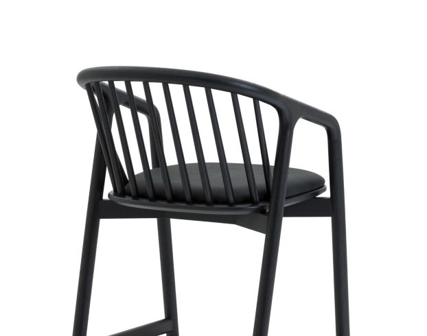 Armen Living Echo Black Barstool large image number 6