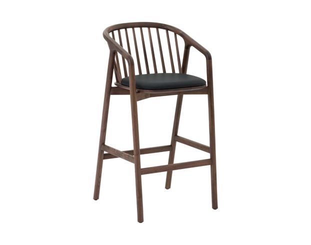 Armen Living Echo Walnut Barstool large image number 2