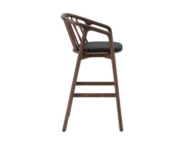 Armen Living Echo Walnut Barstool large image number 3