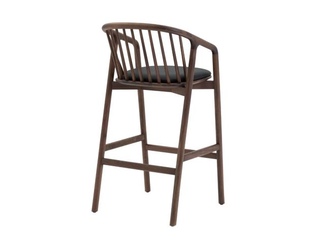 Armen Living Echo Walnut Barstool large image number 4