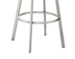 Armen Living Eleanor White Counter Stool with Stainless Steel Base small image number 8