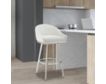 Armen Living Eleanor White Counter Stool with Stainless Steel Base small image number 11