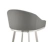 Armen Living Eleanor Gray Barstool with Stainless Steel Base small image number 7