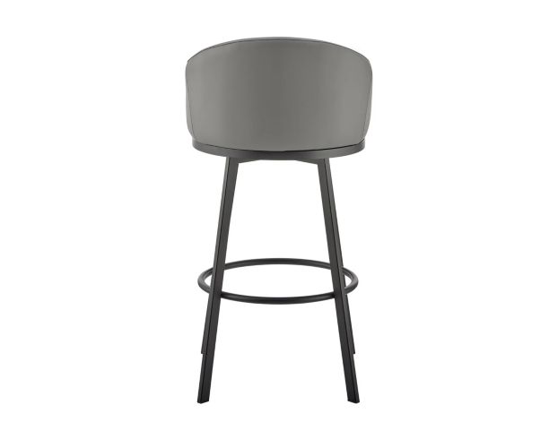 Armen Living Eleanor Gray Counter Stool with Black Base large image number 5