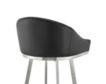 Armen Living Eleanor Black Barstool with Stainless Steel Base small image number 7