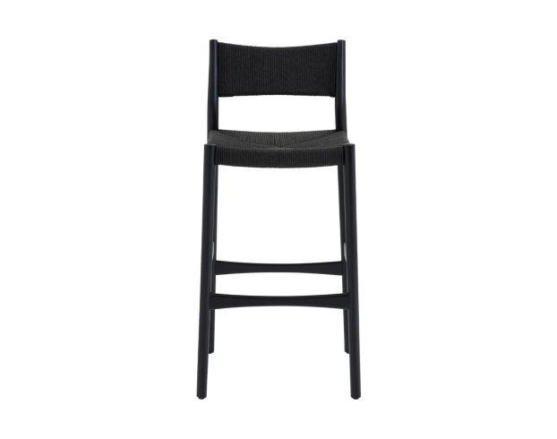 Armen Living Erie Black Barstool large image number 1