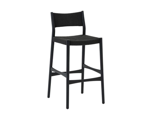 Armen Living Erie Black Barstool large image number 2