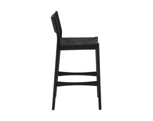 Armen Living Erie Black Barstool large image number 3