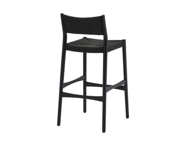 Armen Living Erie Black Barstool large image number 4