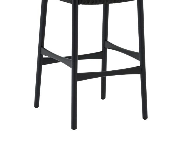 Armen Living Erie Black Barstool large image number 7