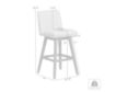 Armen Living Isabella Taupe Counter Stool small image number 11