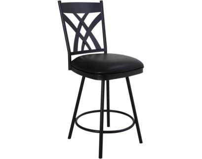 Armen Living Dover Black Counter Stool