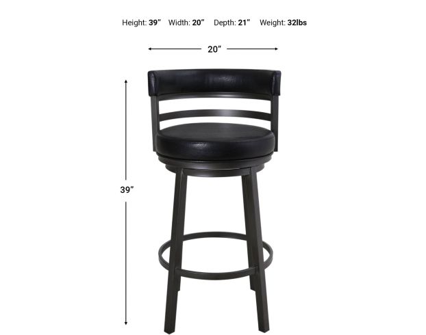 Armen Living Madrid Swivel Barstool Homemakers