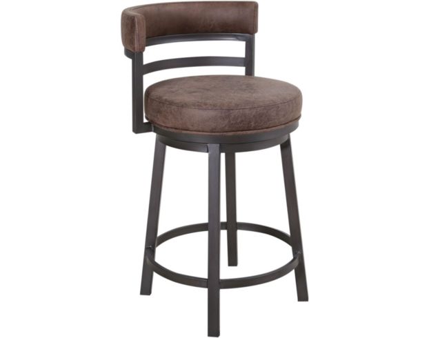 Armen Living Madrid Swivel Counter Stool large image number 2