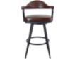 Armen Living Justin Swivel Counter Stool small image number 1