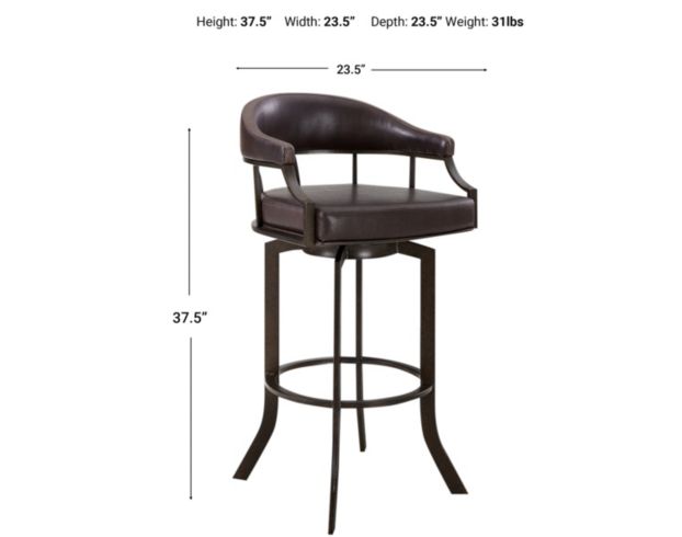 Armen Living Edy Counter Stool large image number 2