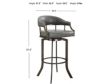 Armen Living Edy Counter Stool small image number 2