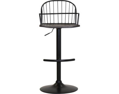 Armen Living Edward Black/Brown Adjustable Counter Stool