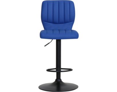 Armen Living Bardot Blue Adjustable Swivel Counter Stool