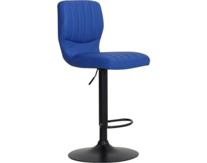 Armen Living Bardot Blue Adjustable Swivel Counter Stool